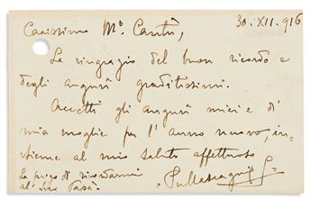 (MUSICIANS.) Group of 7 items Signed, or Signed and Inscribed: Samuel Barber * Charles Gounod * Amelita Galli-Curci * Camille Saint-Saë